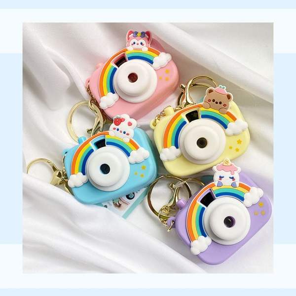 레인보우 805TMW36 동물 미니 빔 카메라 장난감 키링 4Colors