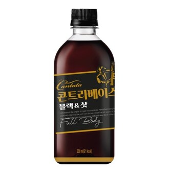 롯데푸드 칸타타 콘트라베이스 블랙&샷 500ml