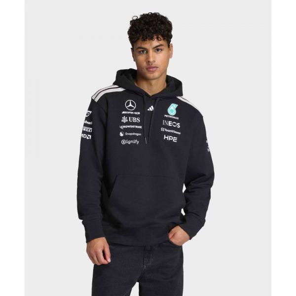 아디다스 메르세데스 AMG F1 팀 드라이버 후드 스웨트셔츠 블랙 KF0166_이미지