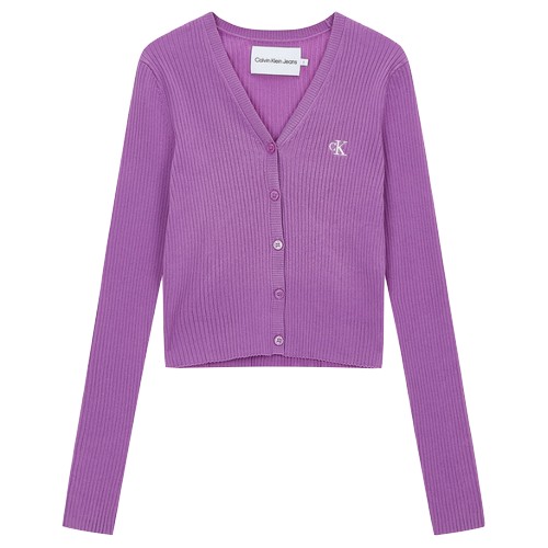 캘빈클라인진 슬림 브이넥 가디건 J221575_이미지