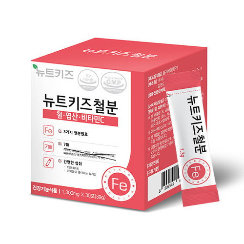정담건강 뉴트키즈 철분 30포 (1개)