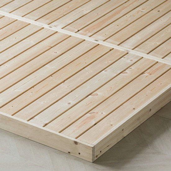 아씨방 스타크 원목마루 저상형 침대 SS (매트별도)_이미지