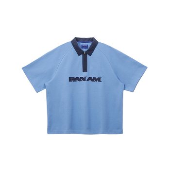 폰트 로고 카라 반팔티 PRBCLT11110DD-W