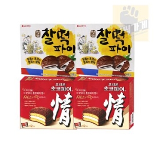 롯데제과 명가 찰떡파이 350g x 2개 + 초코파이12P 468g x 2개_이미지