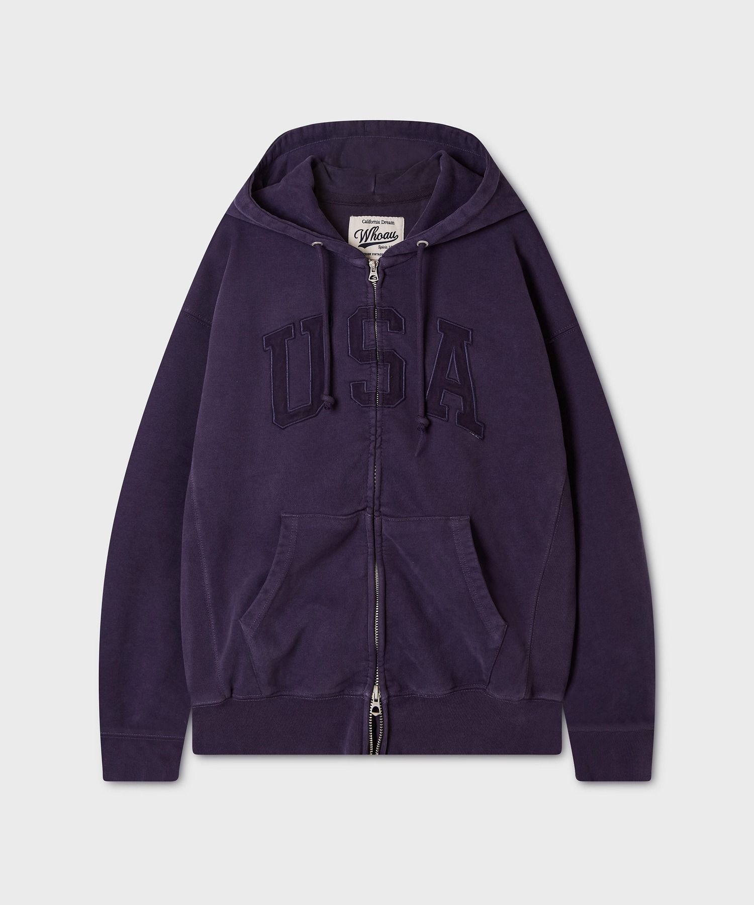 Vintage Dyed USA Hood Zip-up Over-fit WHMZG4991U