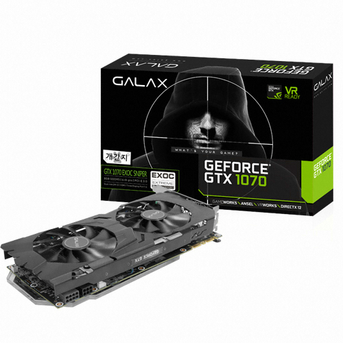 지포스 GTX1070 개간지 EXOC D5 8GB Black Edition