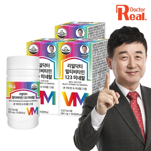 뉴팜 리얼닥터 멀티비타민 123 미네랄 980mg 100정 (3개)