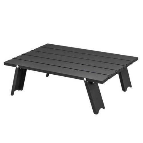 아웃도어 초경량 폴딩 캠핑 롤 테이블 블랙 미니