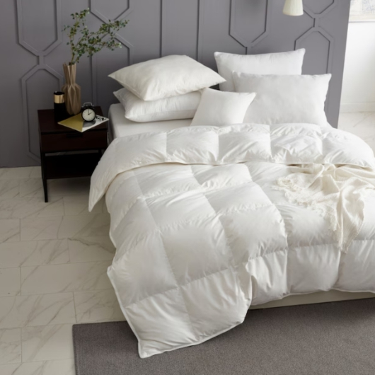 폭스베딩 겨울용 80수 폴란드 구스이불+초극세사 알러지케어 이불커버 (퀸 Q)_이미지