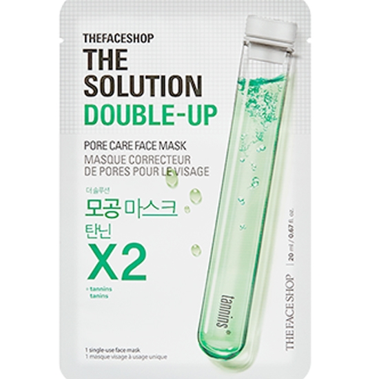 더페이스샵 더 솔루션 더블업 모공 마스크시트 (1매)