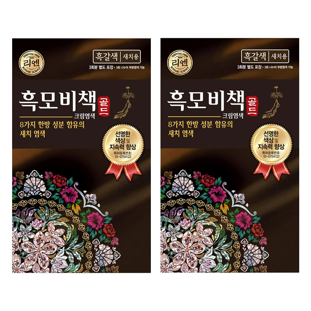 LG생활건강 리엔 흑모비책 골드 90g (2개)