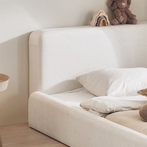 장인가구 하랑 패브릭 볼드헤드 둥지형 패밀리침대 SS+Q (매트별도)_이미지