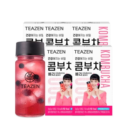 티젠 콤부차 베리 50스틱+보틀_이미지