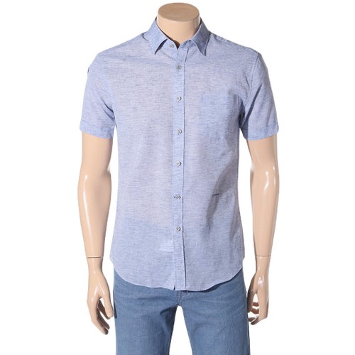 린넨혼방 솔리드 셔츠 ASA8211