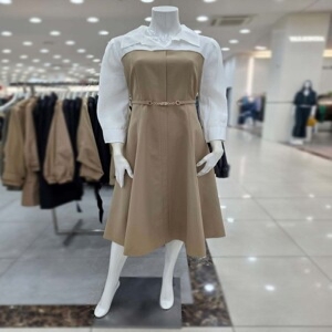 탑 레이어드 셔츠 칼라 원피스 IR9M0OP731BE10 563299_IR9M0OP731BE10