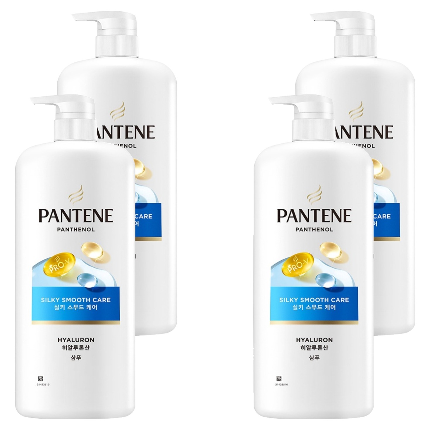 팬틴 실키 스무드 케어 샴푸 1200ml (4개)_이미지