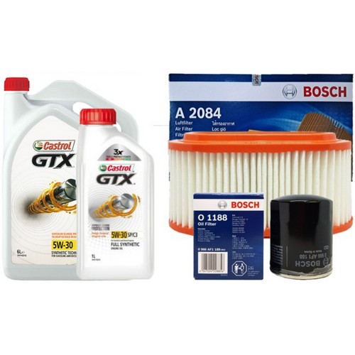 캐스트롤 GTX SP/C3 5W30 7L + 보쉬필터 현대 포터2 22년 이전 2.5 디젤