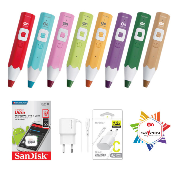 레인 보우 온펜128G 그린 레인온펜 +호환충전기