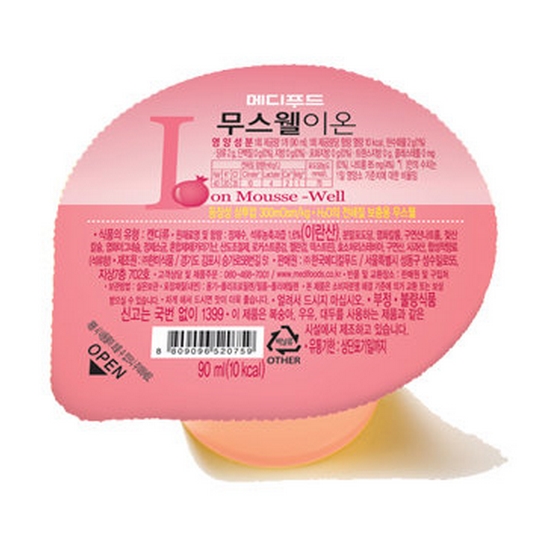 한국메디칼푸드 메디푸드 무스웰이온 90g (50개)_이미지