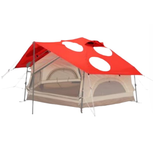 도플갱어아웃도어 DOD 미니 키노코 텐트 전용 플라이 시트 레드_이미지