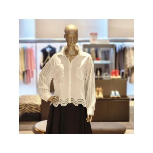 BGM1OWBL5300 소매펀칭 루즈핏블라우스