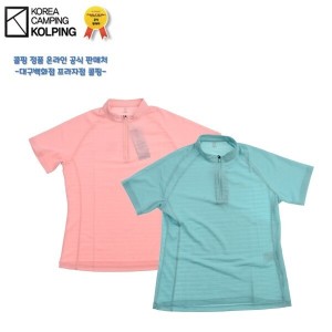  콜핑 케이드 기본집업 반팔티셔츠 KVT4928W