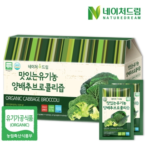  케이에프한국자연농산 맛있는 유기농 양배추브로콜리즙 90ml 30포 [1개]