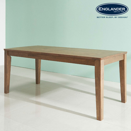잉글랜더 아모스 고무나무 원목 식탁 1850 (의자별도)