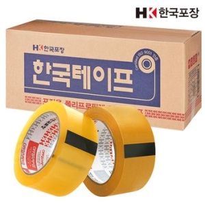 한국포장 박스테이프 더블경포장 48mm x 80m (50개)_이미지