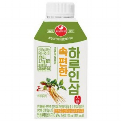 서울우유 속편한 하루 인삼 170ml (4개)_이미지