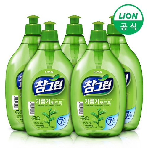 참그린 기름기 뽀드득 레몬녹차 500g (480ml) (5개)_이미지