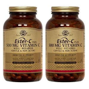 솔가 Ester-C® 플러스 비타민C 500mg 250캡슐 (2개)