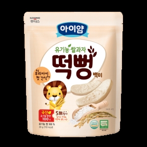 일동후디스 아이얌 유기농 쌀과자 백미 떡뻥 30g (6개)