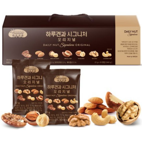 썬넛트 하루견과 시그니처 오리지널 선물세트 22g 30개입이미지입니다. 누르면 해당 게시물로 새창이동합니다.