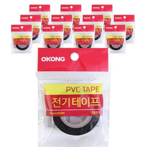 오공 PVC 전기테이프 (19mm x 10m 36개)_이미지