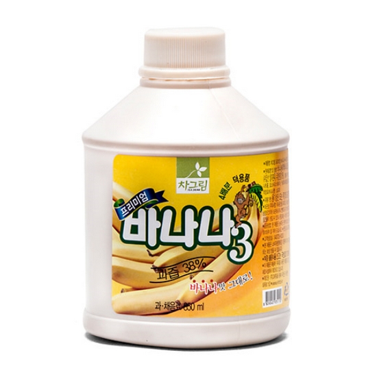 고려F&B 차그림 바나나3 850ml (12개)_이미지