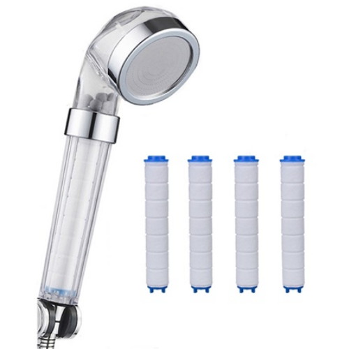 [불명] 리셀 100 수압상승 샤워기 (본체 1개 + 필터 3개)_이미지