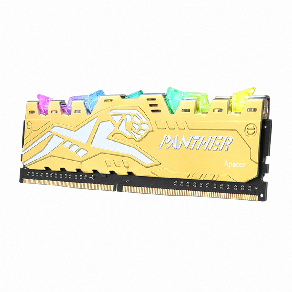 Apacer DDR4-3200 CL16 PANTHER RAGE RGB 골드 패키지 (16GB(8Gx2))_이미지