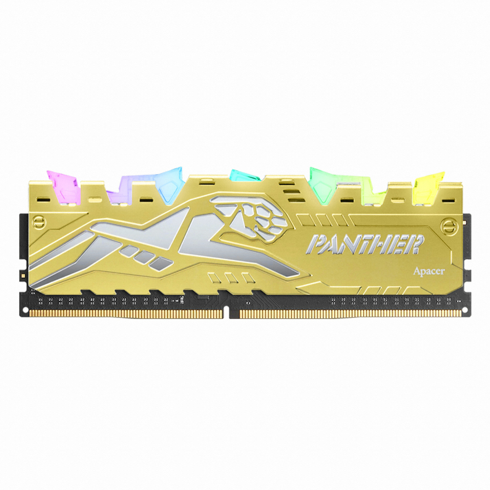 Apacer DDR4-3200 CL16 PANTHER RAGE RGB 골드 패키지 (16GB(8Gx2))_이미지