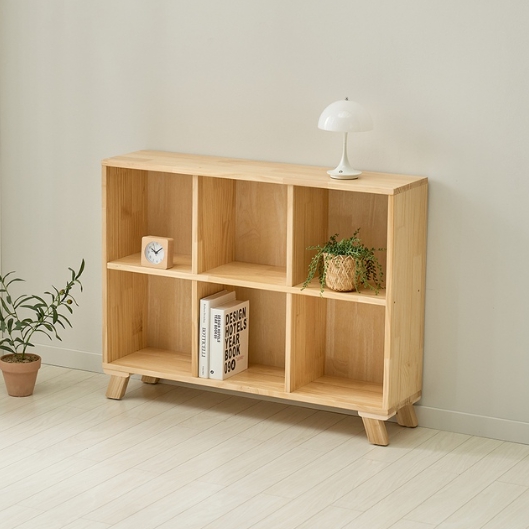 콜리 2단 원목 책장 972