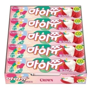 크라운제과 마이쮸 핑크리치 44g (15개)_이미지