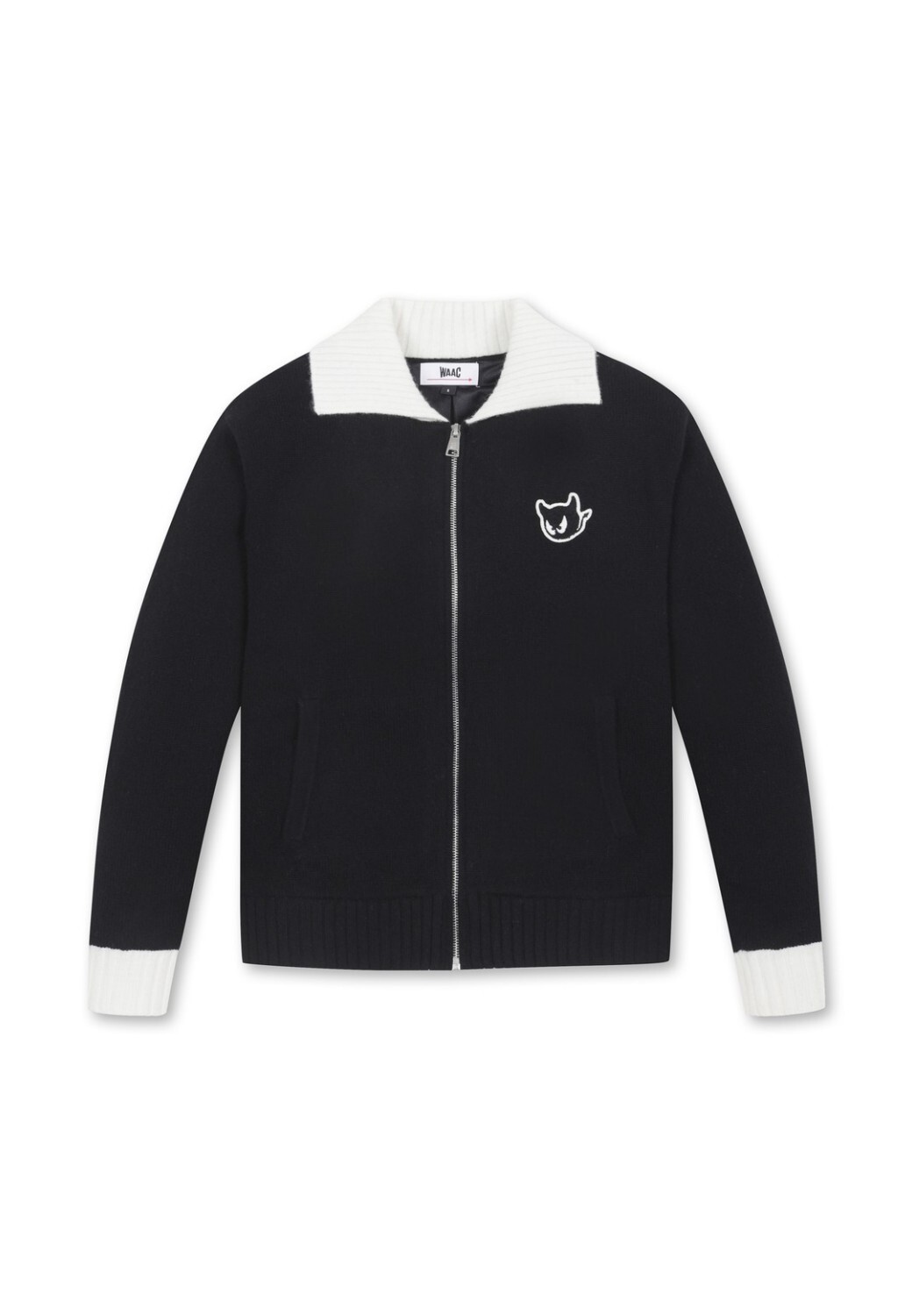  WAAC Cashmere Full zip Sweater WWWAW24802BKX
