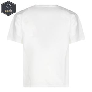 발렌티노 화이트 블랙 코튼 티셔츠 B1041642400_이미지