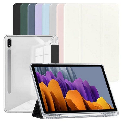 갤럭시탭S8 S펜 수납 클리어 커버 케이스