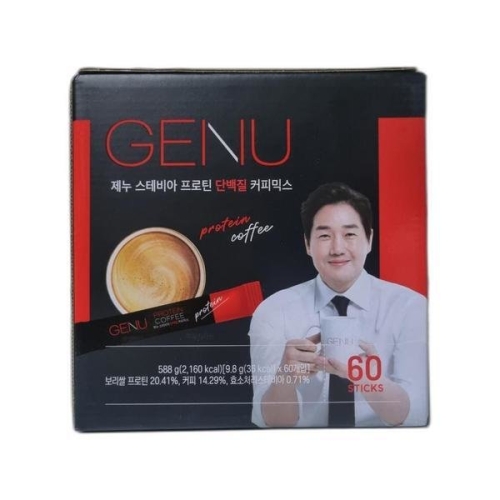이노바인코리아 제누 스테비아 프로틴 단백질 커피믹스 60개입 (4개)_이미지