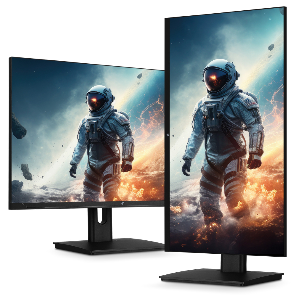 래안텍 Arkcell 27QAF80CE 블랙 IPS QHD 180 멀티스탠드