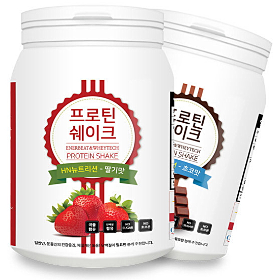 프로틴 쉐이크 NH뉴트리션 600g 2종 (딸기맛, 초코맛) (2개)_이미지