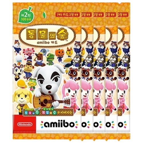 Nintendo 동물의 숲 아미보 카드 제 2탄 한글판 (50팩)