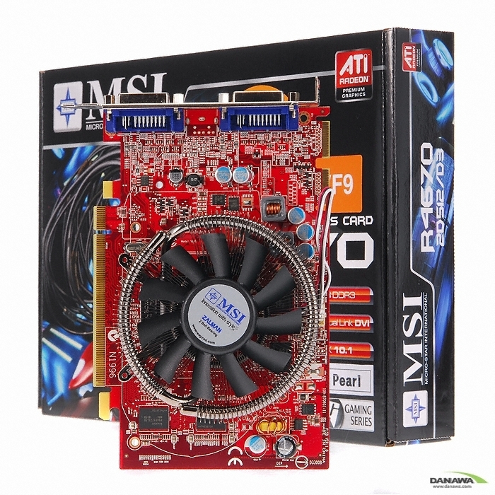 MSI 라데온 HD 4670 R4670-2D512 512MB VF9 BLACK PEARL_이미지