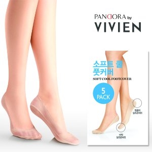 비비안 판도라 풋커버 5팩 벗겨지지 않는 덧신